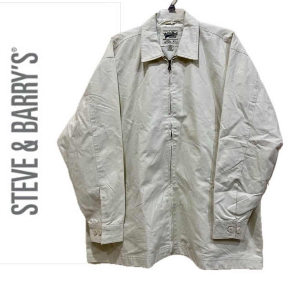 VTG JIMMY DEE COAT JACKET BY STEVE BARRY’S ORIGINAL‎ RUGGED IVORY SZ XXL COTTON